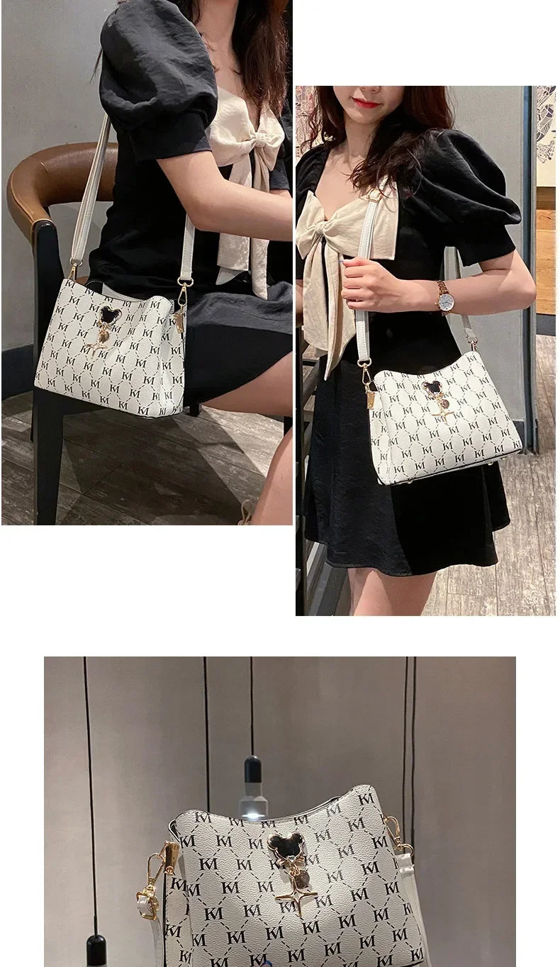 Disney mickey moda feminina bolsa de alta qualidade grande capacidade luxo high end bolsa feminina.