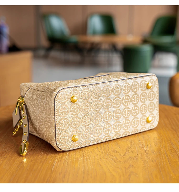 Bolsa crossbody retrô de ombro único para mulheres, Dai dourado, versátil bolsa travesseiro Boston, luxo leve