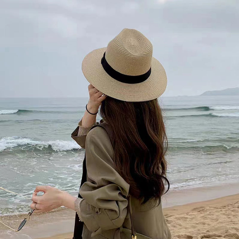 Chapeu Panama de praia aba larga tamanho grande.