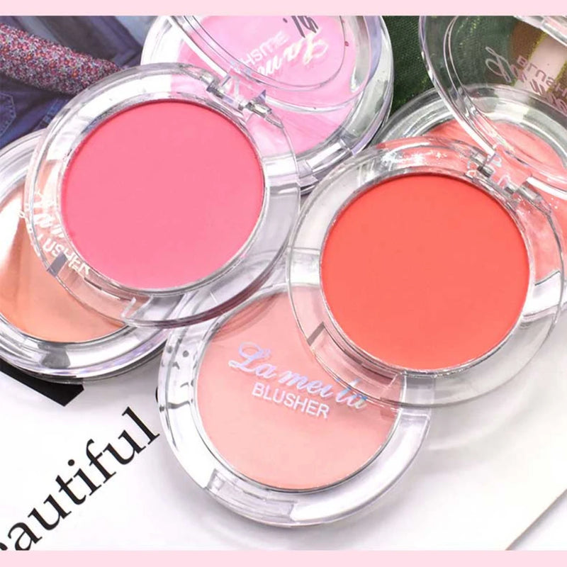 Paleta de blush monocromatica,natural duradoura,iluminar,melhorar o tom da pele,vermelho ,contorno facial