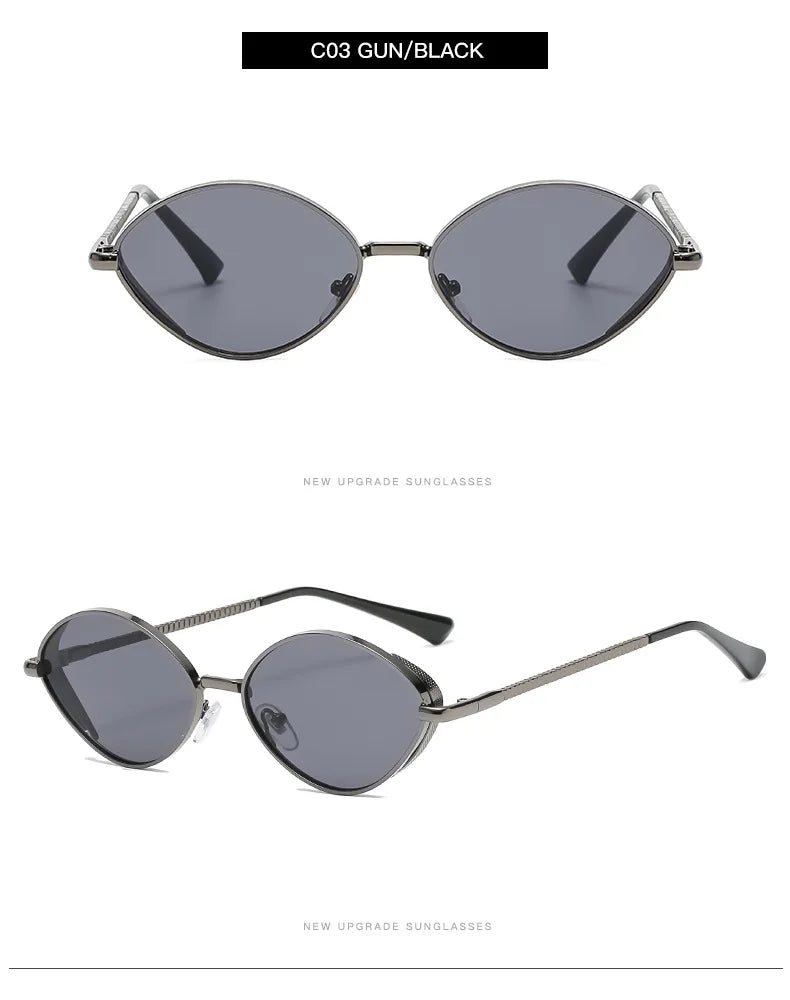 Oculos oval sunglasses mulheres diamond.