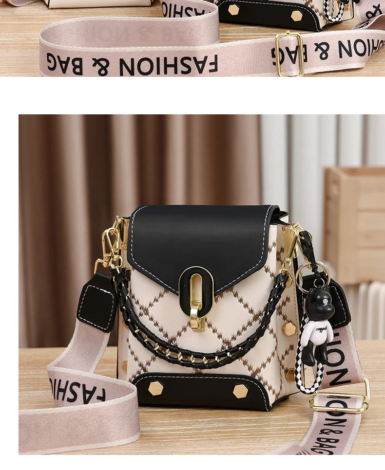 Mini Studded Decor Crossbody Bag,para mulheres.bolsa de telefone movel.